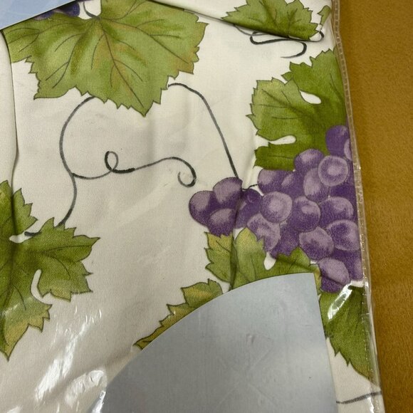 Wedgwood Grand Gourmet 60 X 84 Oval Tablecloth Table Linen Napa Grapevine Cotton - Picture 8 of 8